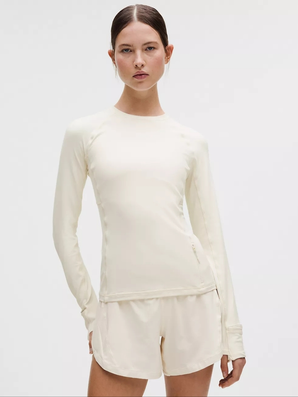 Lululemon It’s Rulu Run Long Sleeve Size M Light Ivory